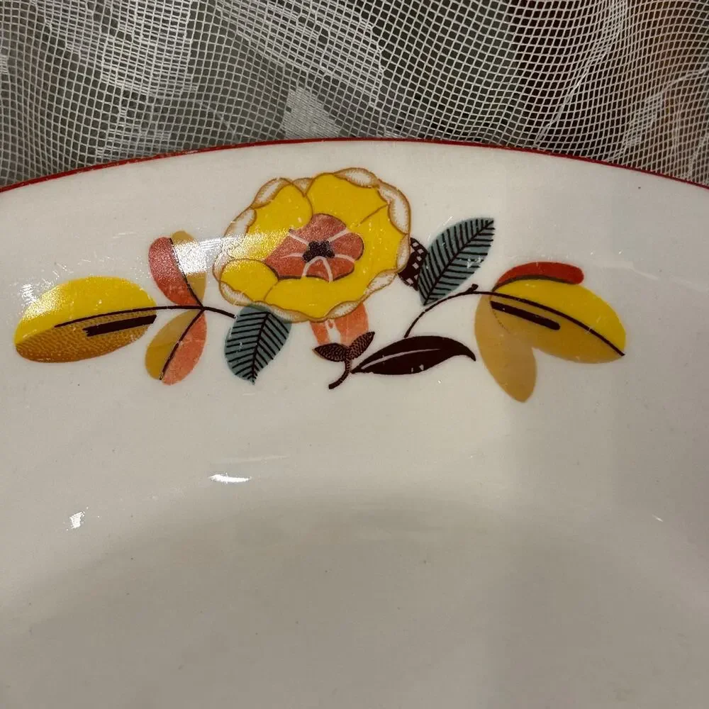 Vintage Crooksville 30's 539 MCM Stamped A160 Serving Bowl Platter
